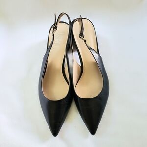 Franco Sarto Black Heels with Pointed Toe